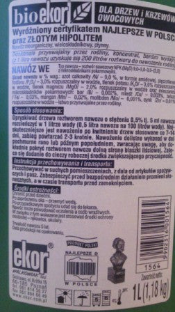 Nawóz dla drzew i krzewów owocowych 1kg