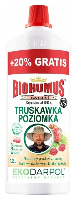 Bio Humus Extra do truskawek i poziomek 1,2 l (20% gratis)