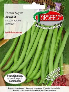 Fasola zwykła karłowa szparagowa, zielonostrąkowa Jagusia